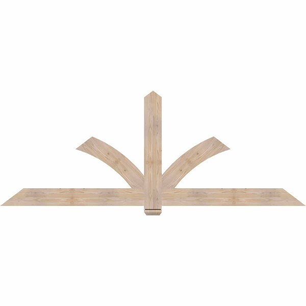 Ekena Millwork Redmond Smooth Timber Gable Bracket, Douglas Fir, 96"W x 36"H x 1 1/2"D x 5 1/2"F, 9/12 Pitch GBW096X36X0206RED00SDF - main